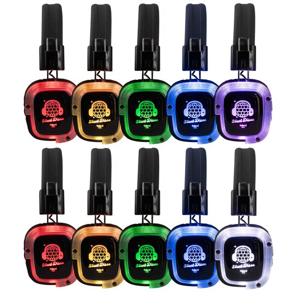 Main product image for Talent Silent Disco Prism Color Changing Headphone 10 Piece Expansion Pack233-3536
